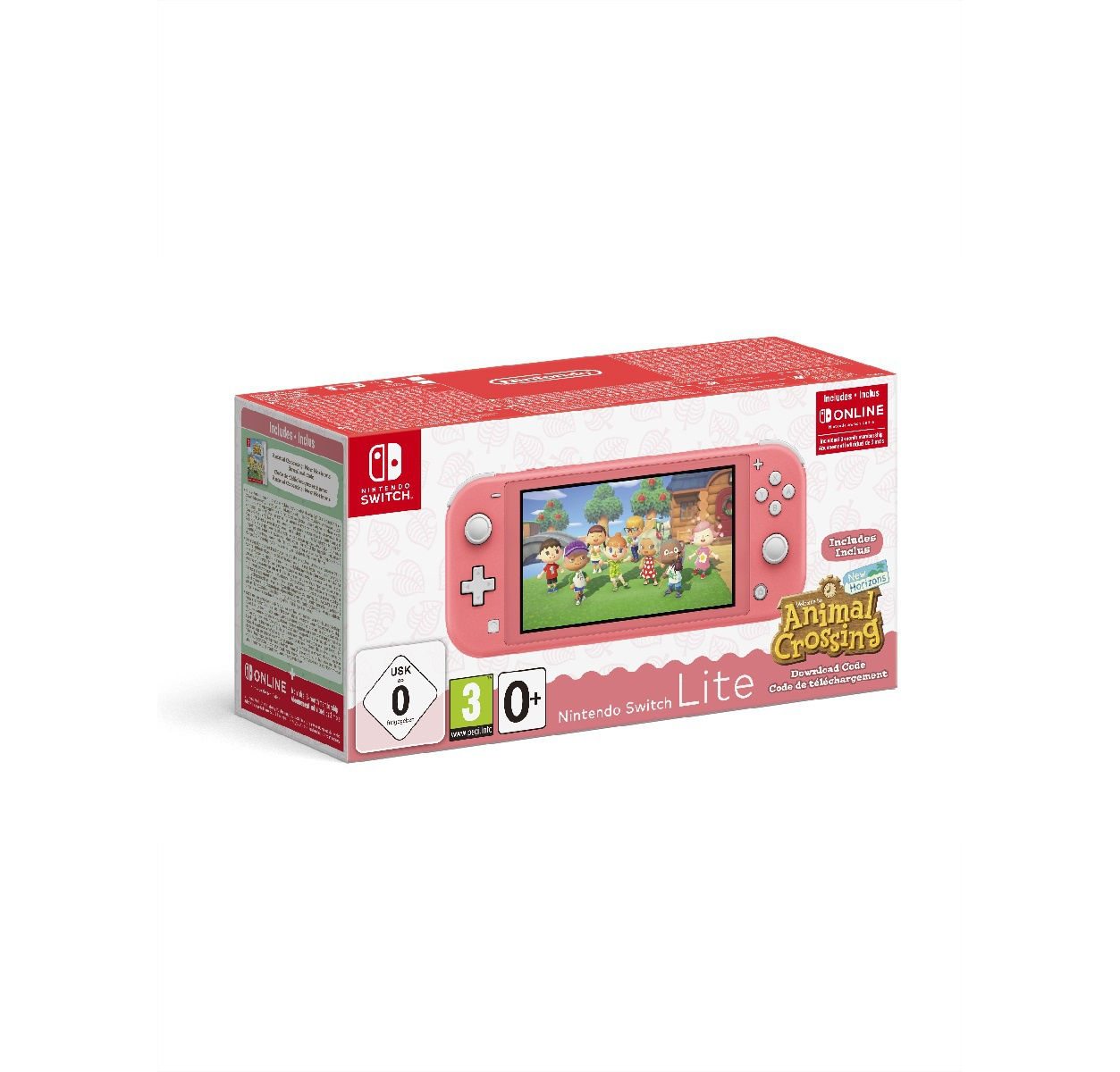  Nintendo Switch Lite и код загрузки Animal Crossing: New Horizons и NSO 3мес