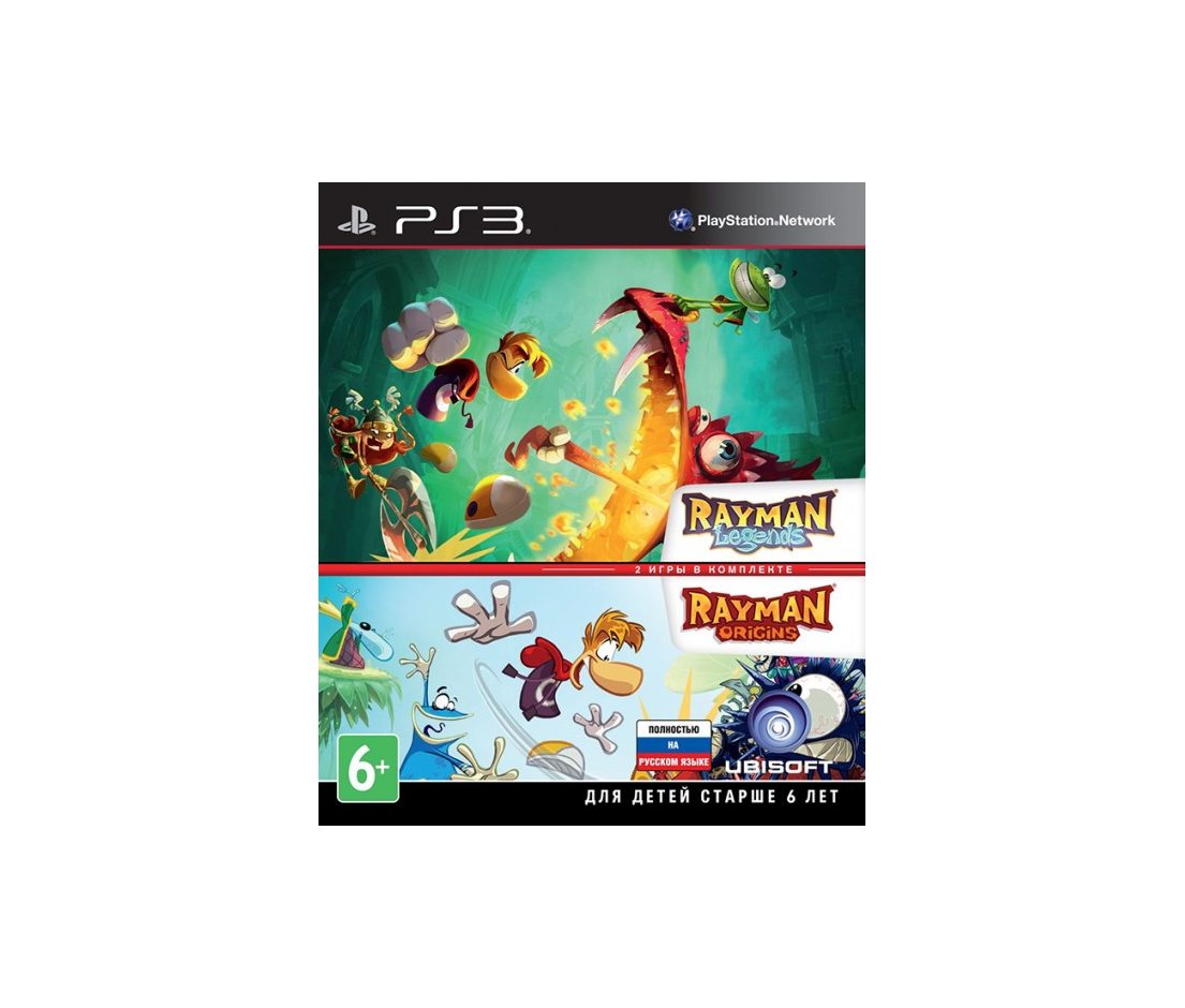 PS3 Комплект Rayman Legends и Rayman Origins PS3