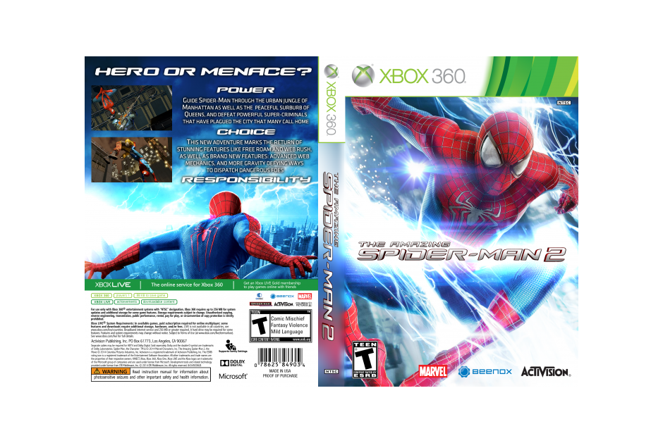 Xbox 360 The Amazing Spider-Man 2 Xbox 360